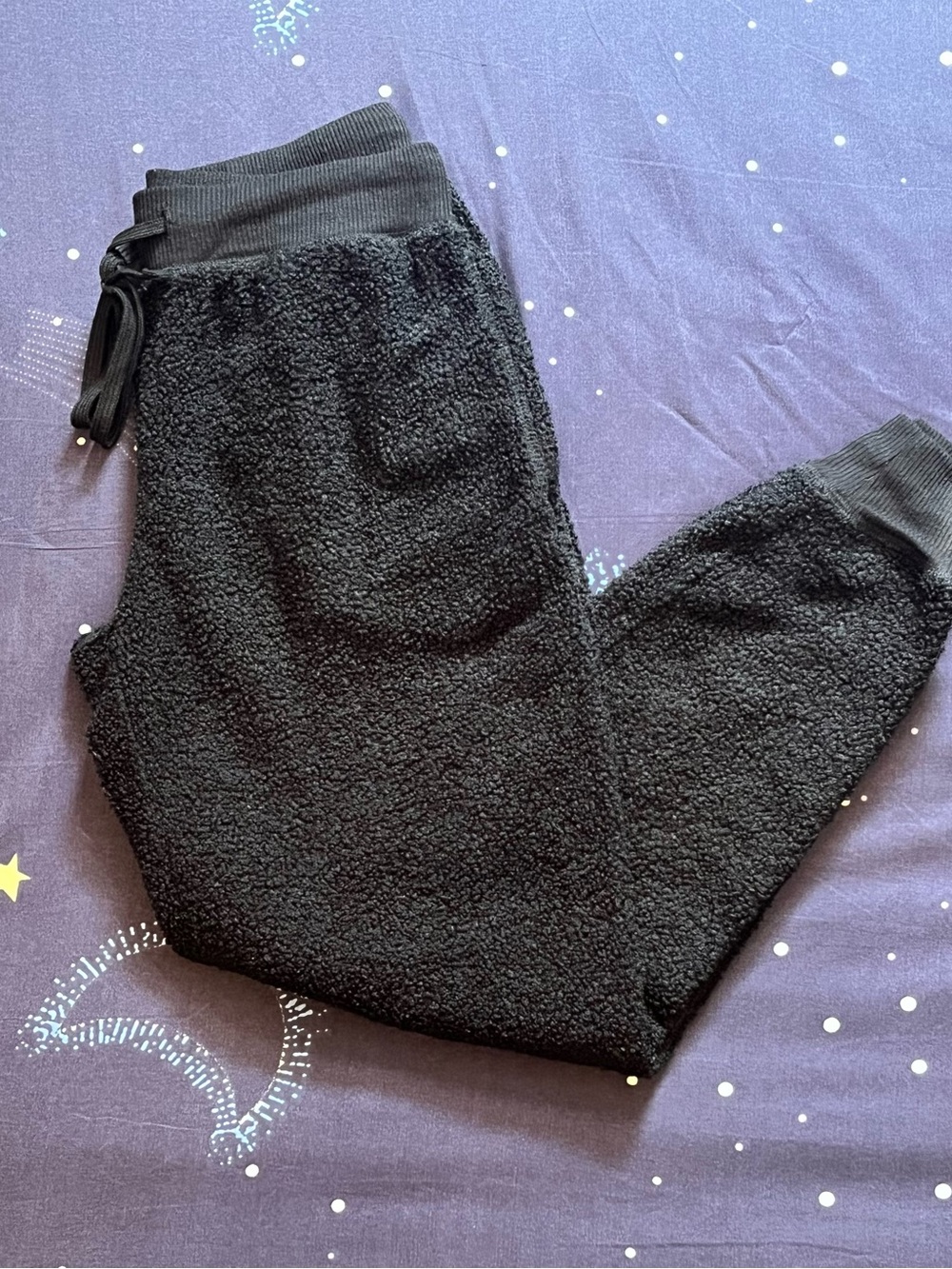 Women’s XS Black Sherpa Jogger sweat Pants